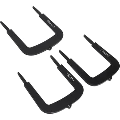 3 stuks Golf Putt Uitlijning Doelpoort 50 mm 55 mm 60 mm Aluminiumlegering Golf Putting Trainingshulp voor Putt Uitlijning black