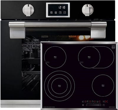 Kaiser - Inbouwoven - EH 6338 s - kookplaat - KCT 6715 F - pyrolytische oven - 11 functies - Elektrische kookplaat - 60 cm
