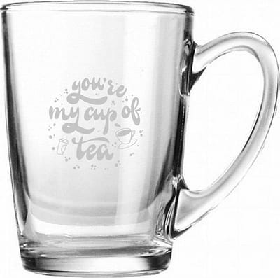 Gegraveerde Theeglas 32cl You're my cup of tea