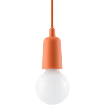Sollux Lighting Hanglamp Diego - E27 - oranje - PVC - 90x9x9cm