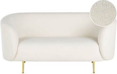 LOEN - Tweezitsbank - Wit - Polyester