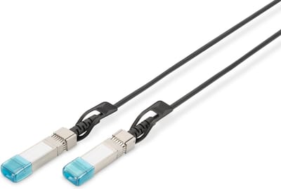 Digitus DN-81221 Glasvezel kabel 1 meter SFP+ Zwart