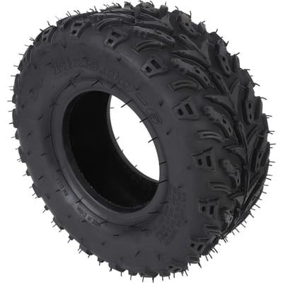 14x5.00 6 Voorwielband met Velg Rubber Tubeless Vacuümband voor ATV Quad Offroad Go Kart Golfkar Minibike black