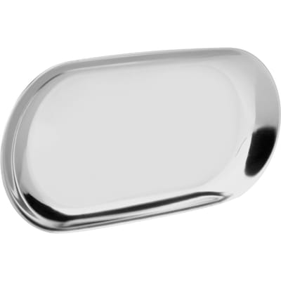 Plateau de rangement nordique en acier inoxydable pour cosmétiques, bijoux, gâteaux, pour bureaux(Argent S) Small 40cm / 15.7in argenté