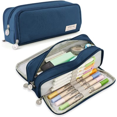 Etui met grote capaciteit 3 compartimenten multifunctionele pennenzak voor meisjes jongen school student kantoor kantoorartikelen organizer
