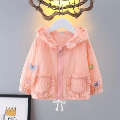Meisjesjas Kinderen Lente en Herfst Cartoon Baseballjack Top met Lange Mouwen 140 roze