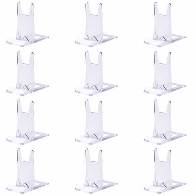 Dailygoods- Verstelbare Standaard - Transparante Multifunctionele Standaard - Boeken/Mobiele Telefoons/Borden/Foto's - Duurzaam Polystyreen - Ideaal voor Winkels/Tentoonstellingen - Veilig en Niet Giftig - Presentatiestandaard