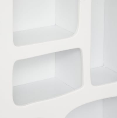 Atmosphera Wandplank Rivi - Wit - 45 x 65 cm