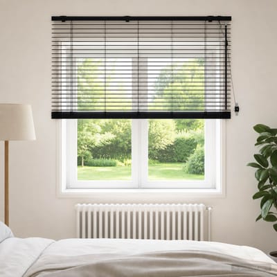 vidaXL - Venetiaanse - jaloezie - Zwart - 125 - x - 160 - cm - 35 - mm