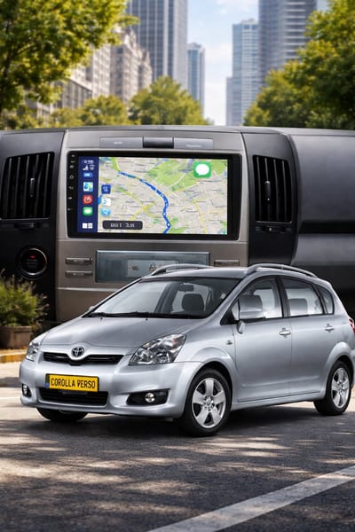 ADOVOX T1 9 inch geschikt voor Toyota Corolla Verso 2004-2009 Android 15 Carplay/Auto/Wifi/RDS/DSP/DAB+