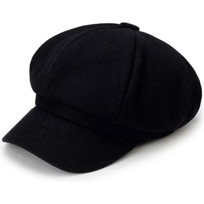 Effen Kleur Wolle Baret Mode Buiten Katoen Hoed Herfst En Winter Winddichte Hoeden Universele Petten Voor Mannen En Vrouwen black