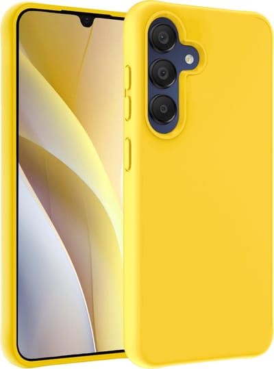 Hoesje - Geschikt voor Samsung Galaxy A15 - Sterk & Shockproof - Hoes Cover - Siliconen Case - Telefoonhoesjes - Geel