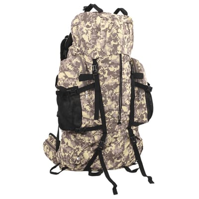 vidaXL - Wandelrugzak - 60 - L - camouflage - oxford - stof - camelbruin