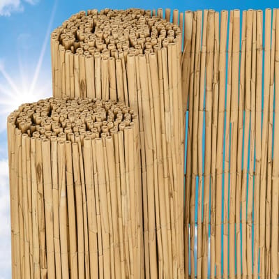 Rieten Mat - Natuurlijke Schutting - Terras Aankleden - 100% Natuurlijk Riet - 100x300cm - Bruin