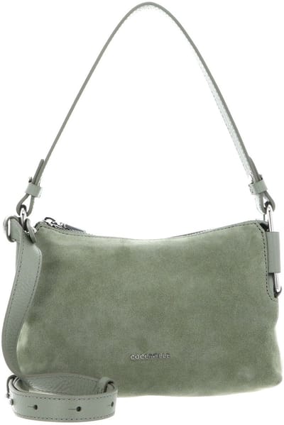 COCCINELLE Leren schoudertas Rebekka Suede Mini Bag Grained Leather Greenery groene