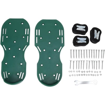 Handmatige gazonbeluchterschoenen Loopgazonbeluchter Grasspikeschoenen met metalen gespriem voor blue