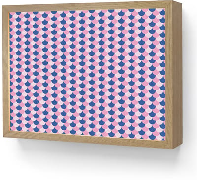 Nachtlampje 40x30 cm - Kinder lamp - Patroon - Schubben - Blauw - Roze - Tafellamp kinderkamer draadloos - Slaapkamer lampje - Bedlamp kinderen - Kinderlampje - Wandlamp babykamer - Nachtlampjes