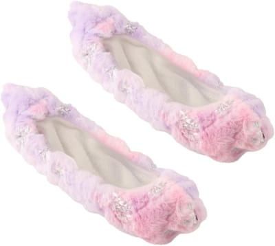Schaatsbeschermers Flanel - Hoesjes Schaatsen - Bescherming Blades - Zacht Ademend Materiaal - 35x7cm - Roze Paars