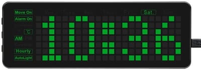 WaveShare Pico-Clock-Green - LED Klok - RTC DS3231 - Buzzer - 5V USB