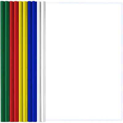 Dailygoods- Bestandsmap A4 - 10 Vellen - Schuifstang - Transparante Omslag - Antislip Vergrendelingshendel - Duurzaam Polypropeen - Rapportmap