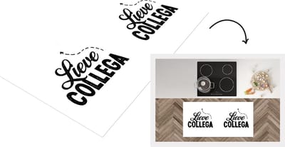 Keukenloper - Loper keuken - Lieve collega - Afscheid collega - Quotes - 120x60 cm - Keukenloper vinyl