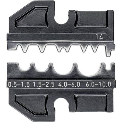 Knipex 97 49 14 Krimpinzetstuk Ongeïsoleerde knelverbinders, Ongeïsoleerde doorverbinders, Ongeïsoleerde persverbinders 0.5 tot 10 mm² Geschikt voor