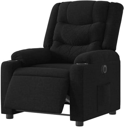Elektrische Fauteuil - Relaxfauteuil Zetel - Ontspannen Zitten - Elektrisch Verstelbaar - 135 Graden Kantelbaar - Zwart