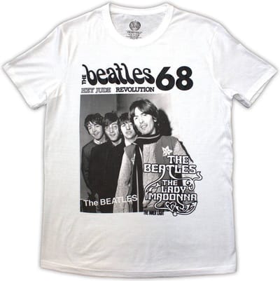 The Beatles - 1968 Heren T-shirt - S - Wit