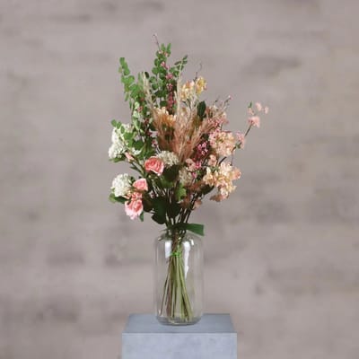 Kunstbloemen boeket - Ochtenddauw - 80 cm - Zijden bloemen - Onderhoudsvrij