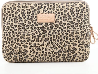 Laptoptas - Laptoptas - 15,6" - Compatibel met 13,3" MacBook Air - Voor MacBook Pro 13 (15,6", Geel Luipaard)