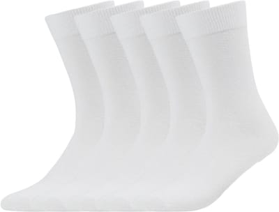 green-goose® Bamboe Sokken Unisex - 5 Paar - Maat 43-46 - Witte Bamboe Sokken - Extra Zacht - Duurzame Sokken