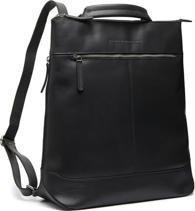 The Chesterfield Brand Omaha Waxed Pull Up Laptoprugzak - 14 inch - Zwart