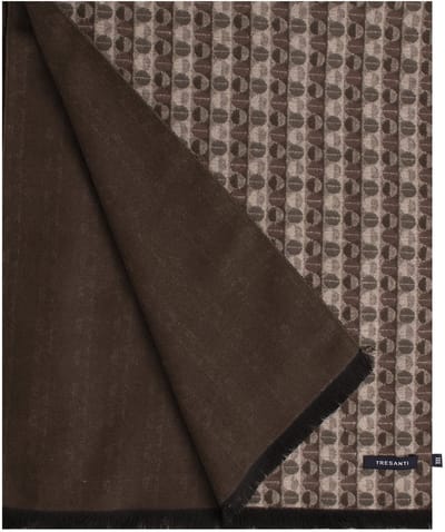 TRESANTI | FAZIO | Viscose sjaal gestipt motief | groen