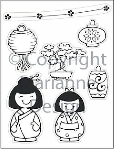 Marianne Design - Eline Pellinkhof - Clearstamp - Eline`s Folklore - Orient - EC0128