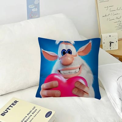 Cartoon B-Booba Grappige Kussensloop voor Slaapkamer Kamer en Woonkamer Bank Decoratieve Kussenhoes 50x50cm