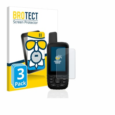 BROTECT - Screenprotector voor Garmin GPSMAP 66s / 66st - Folie Beschermfolie Beschermglas matte 3 Stuks