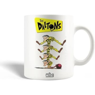Mug en Céramique - Les Dalton - Averell Dalton - 30cl - Blanc - Compatible lave-vaisselle