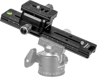 Professionele 180mm Rail Nodal Slide met Snelle Ontgrendeling en Dubbele Dovetail Camera Bevestiging voor Arca Swiss Compatibele Camera's
