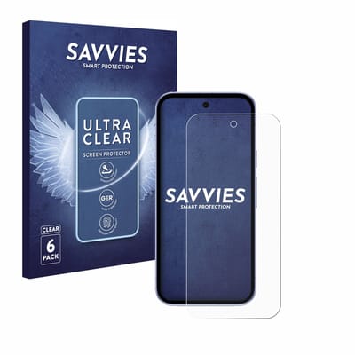 Savvies - Screenprotector voor Google Pixel 9a - Folie Beschermfolie transparant 6 Stuks
