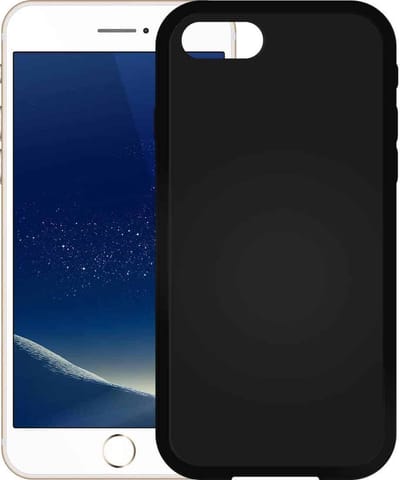 Mat Zwart TPU Siliconen hoesje voor Apple iPhone 7
