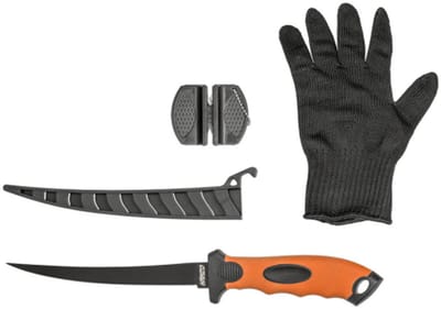 Carpzoom - Hanzo - Fileermes - set - 3in1 - Fileer handschoen, Fileermes en een Slijper - voor vis en vlees
