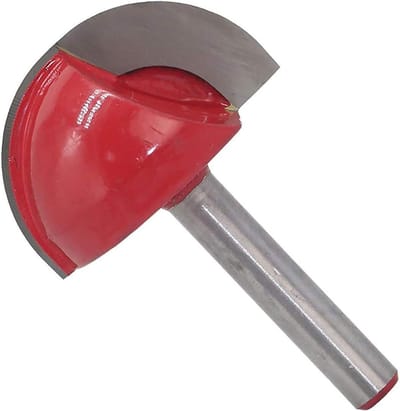 Freesset Houtbewerking - Ronde Frees - Meubel Maken - Gehard Stalen Body - 6mm Schacht - Rood/Blauw
