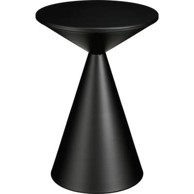 Mica Decorations Royale Bijzettafel - H55 x Ø40 cm - Metaal - Zwart