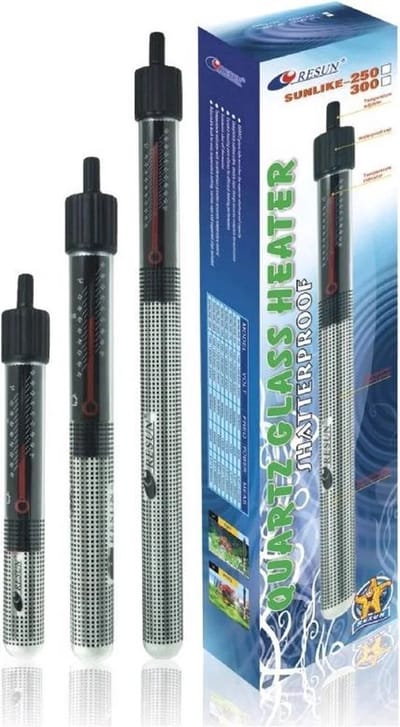 Resun Aquariumverwarming 50W met instelbare thermostaat | voor aquaria tot 40 liter