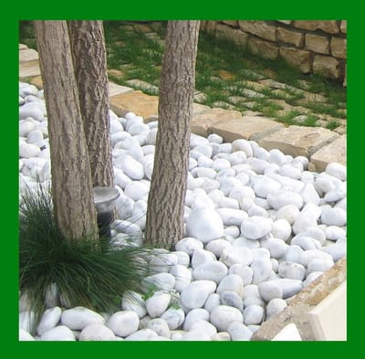 Tuin Keien - Decoratie Steen - Tuin Aankleding - Natuurlijk Carrara Marmer - 60/100 mm - Wit