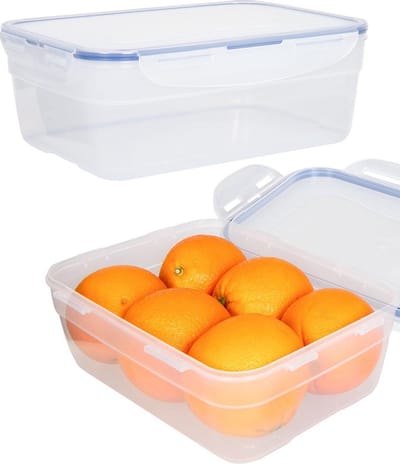 Lock&Lock Diepvriesbakjes - Meal prep bakjes - Vershoudbakjes - 3 liter - Set 2 stuks - In elkaar stapelbaar - 100% lekvrij - BPA vrij - PFAS vrij - Magnetron bakjes met deksel - Diepvriesdozen - Bewaarbakjes - Vershouddoos - Transparant