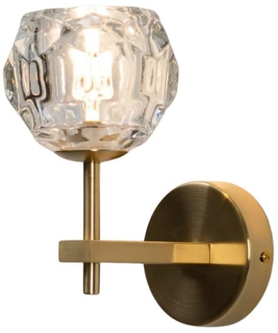 Kosilum - Vilamo - Wandlamp - Goud/Messing - Metaal en glas