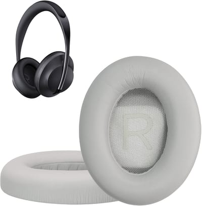 kwmobile 2x oorkussens geschikt voor Bose Noise Cancelling 700 / NC700 - Earpads voor koptelefoon in grijs