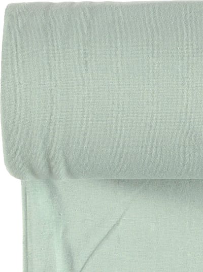 Boordstof Uni Rondgebreid 35 cm per Meter – Mint – Elastische Boordstof voor Mouwen, Hals & Taille