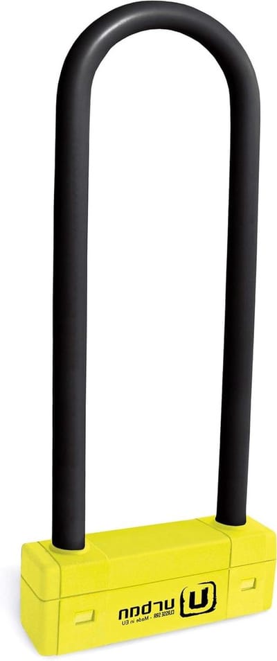Motor Diefstalbeveiliging - Motor Slot - Motor Beveiligen - Dubbel Sluitingssysteem - 85 mm Vorkbreedte - Geel